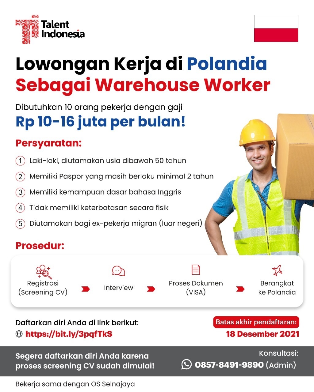 You are currently viewing Lowongan Kerja di Polandia Sebagai Warehouse Worker